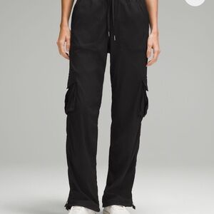 Lululemon Athletica Black Dance Studio Relaxed Fit Mid Rise Cargo Pant